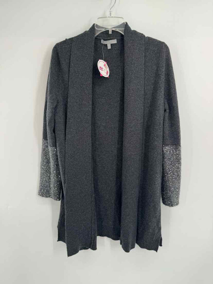 Size M NEIMAN MARCUS Gray Cashmere Cardigan