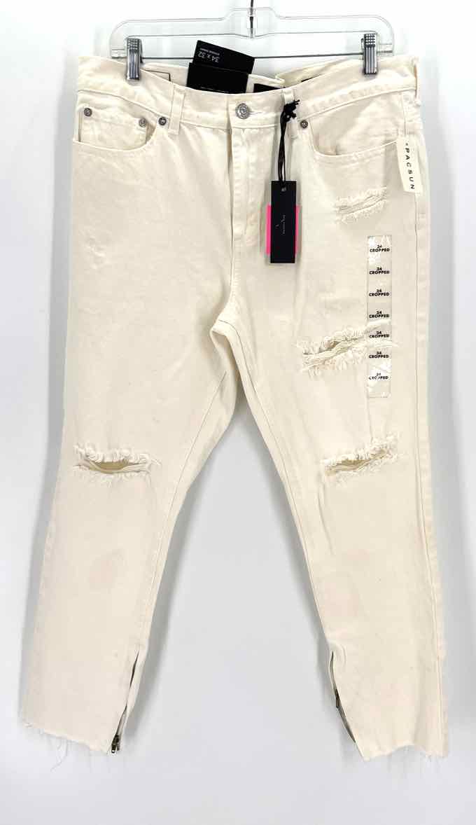 Size 34 Cream Jeans