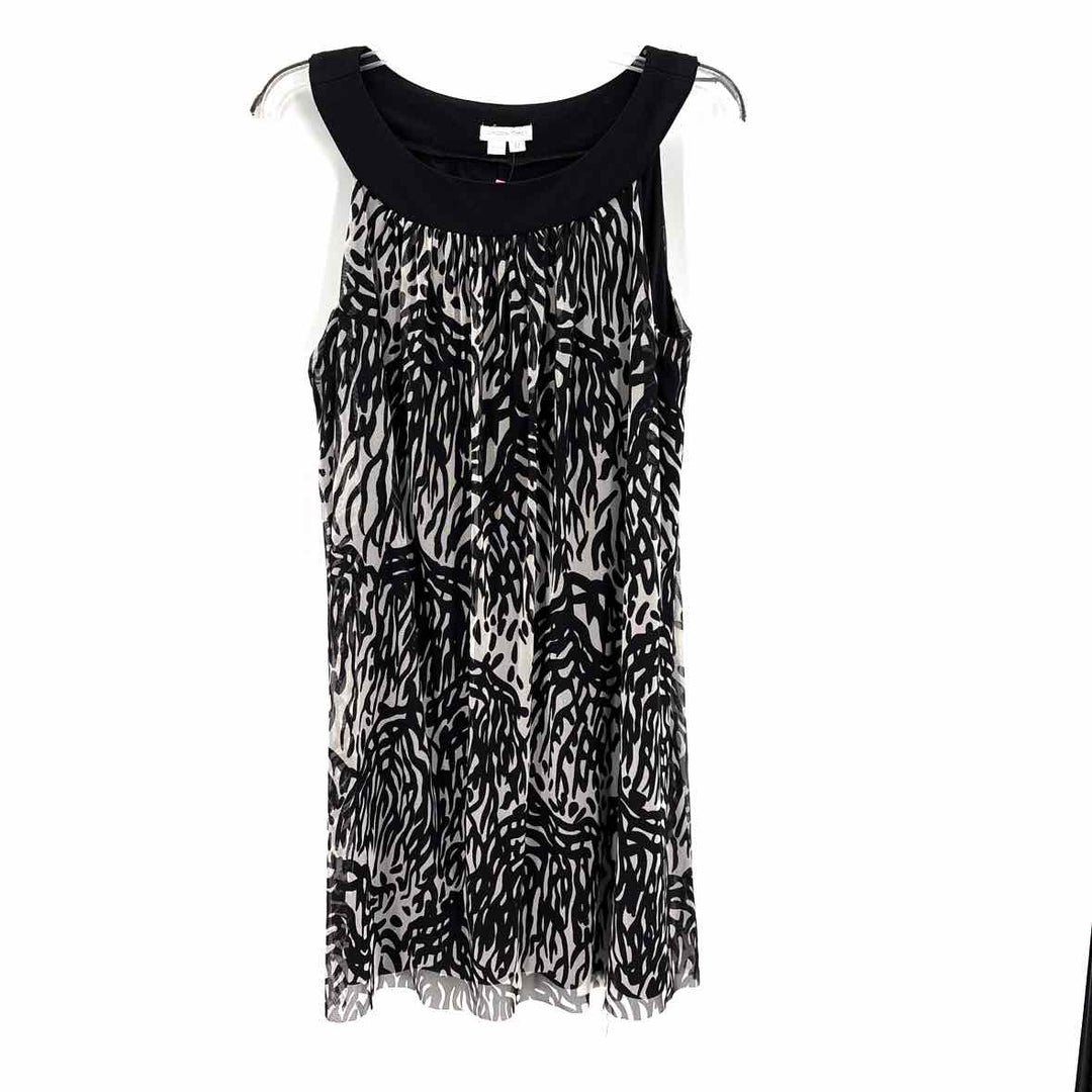 Size 12 LONDON TIMES Black/White Dress
