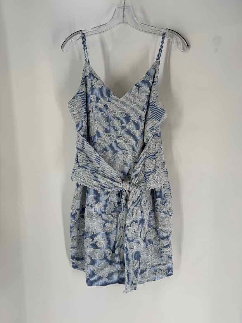 Size L Blue Print Dress