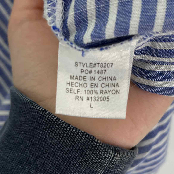 Size L ENTRO Blue Shirt