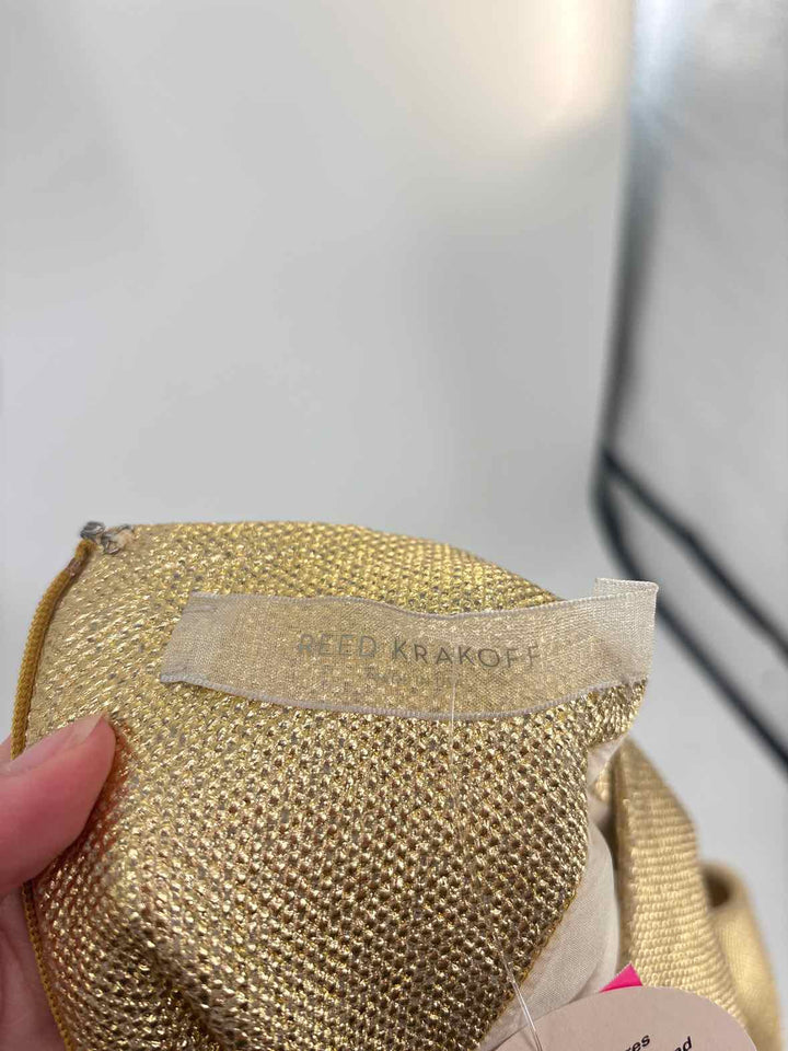 Size 6 REED KRAKOFF Gold Dress