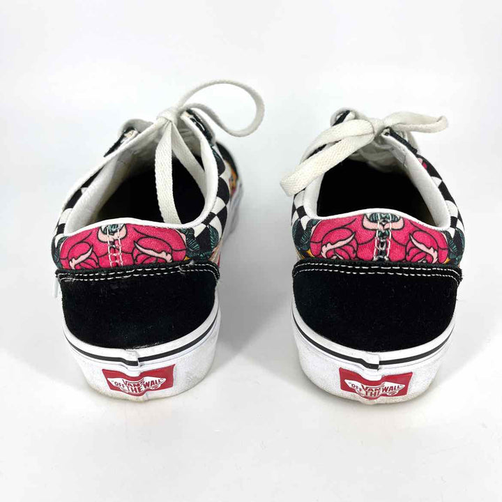 Shoe Size 8.5 Vans Multi-Color Suede Canvas Sneakers
