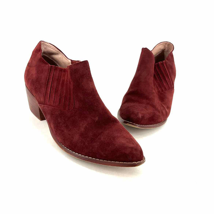 Shoe Size 10 Anthropologie Red Leather Boots