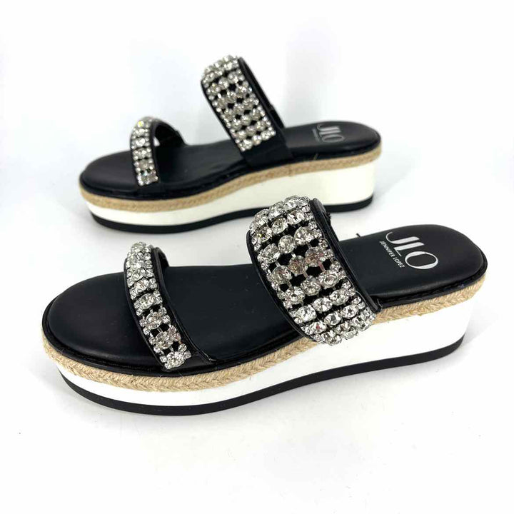 Shoe Size 7.5 Jennifer Lopez Black Sandals