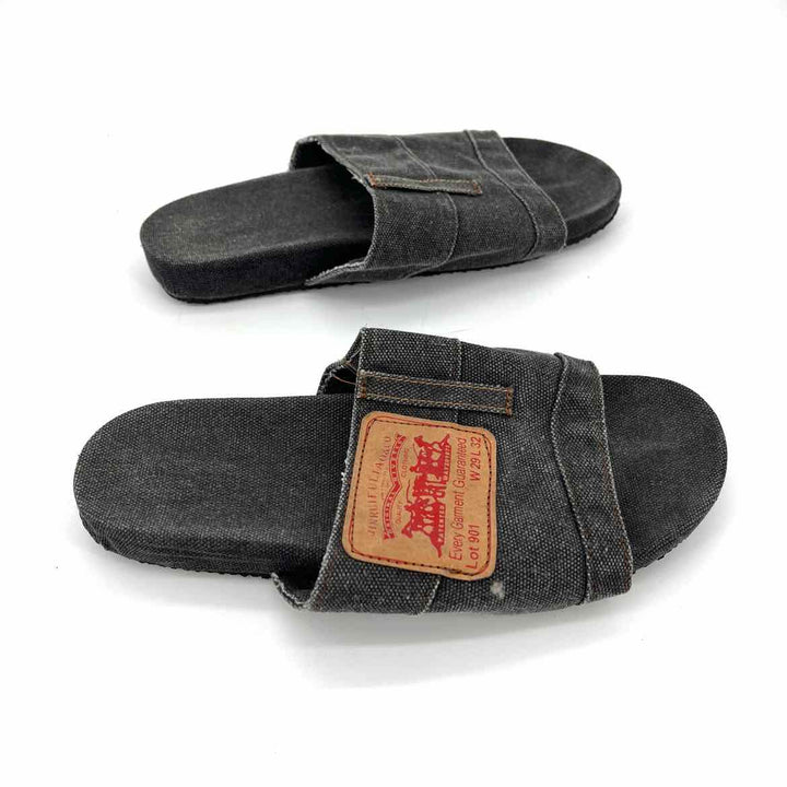Shoe Size 8.5 Levi's Black Denim Sandals