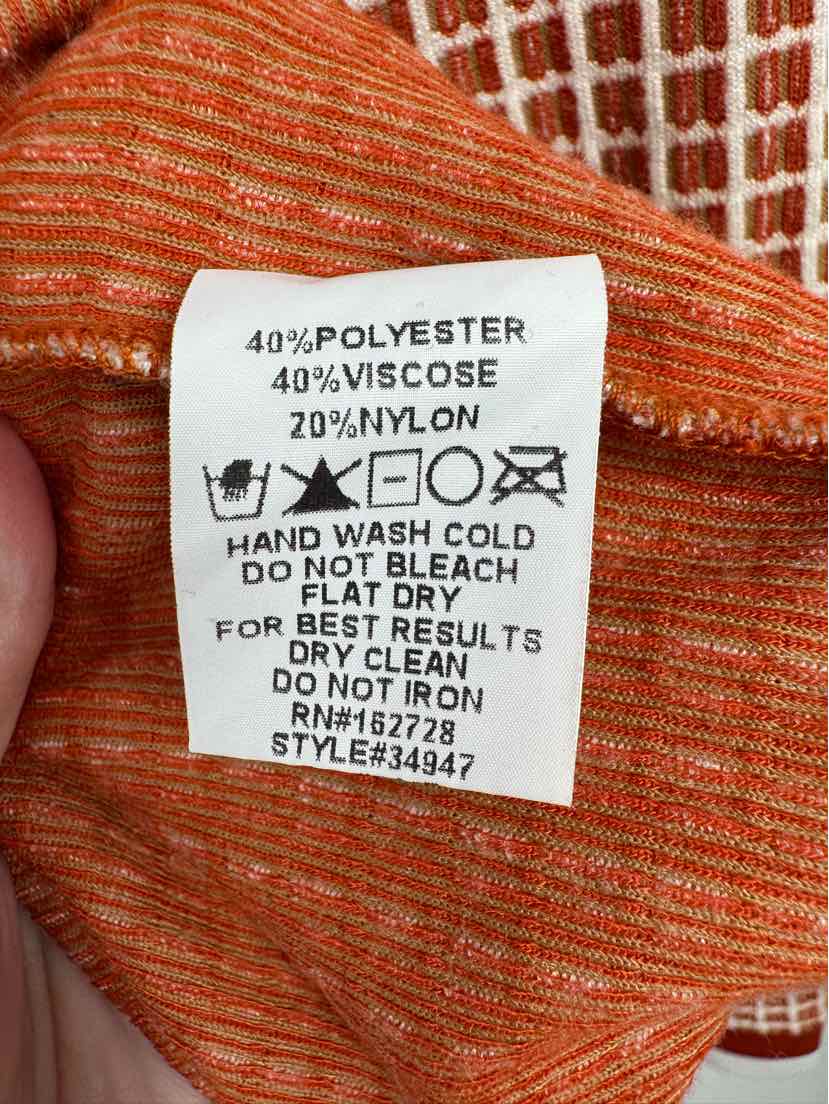 Size L ORANGE PRINT Shirt