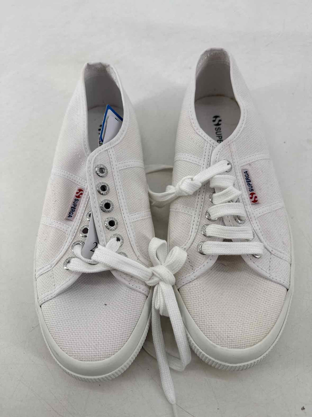 Shoe Size 9 SUPER GA White Canvas Sneakers