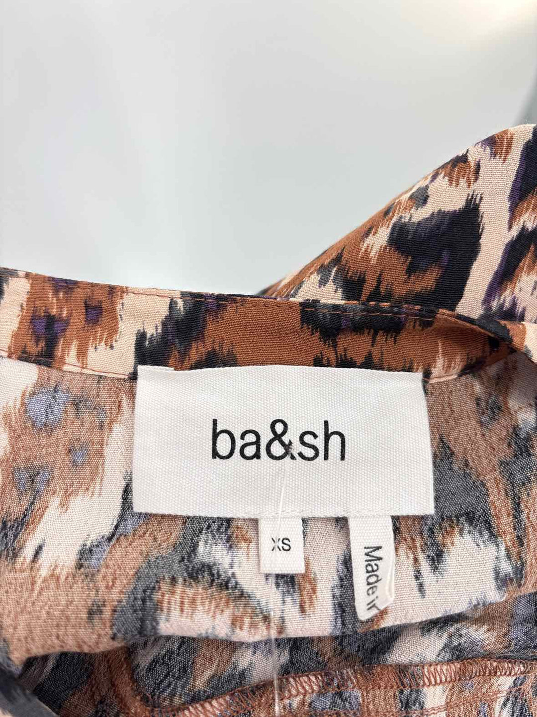 Size XS Brown Print Shirt