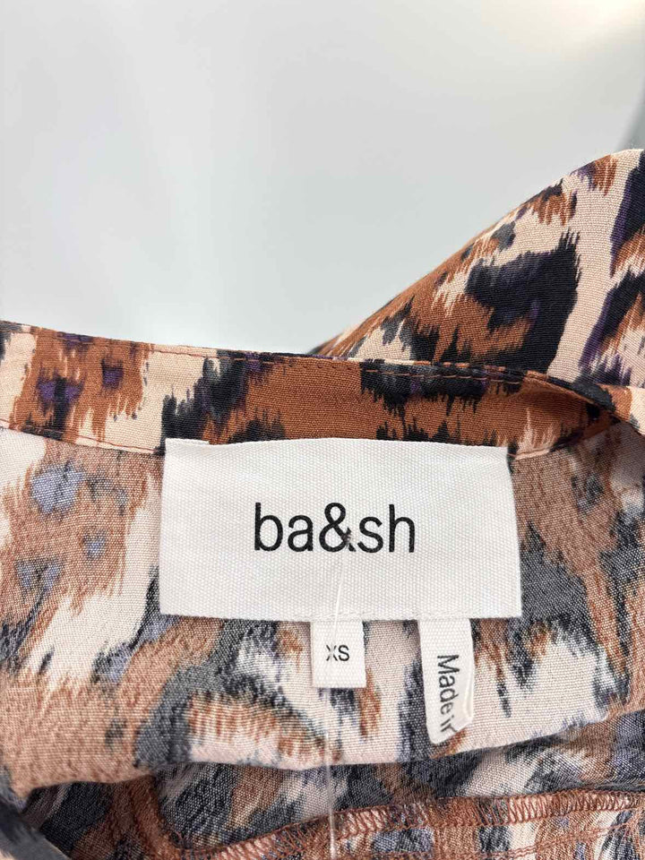 Size XS Brown Print Shirt