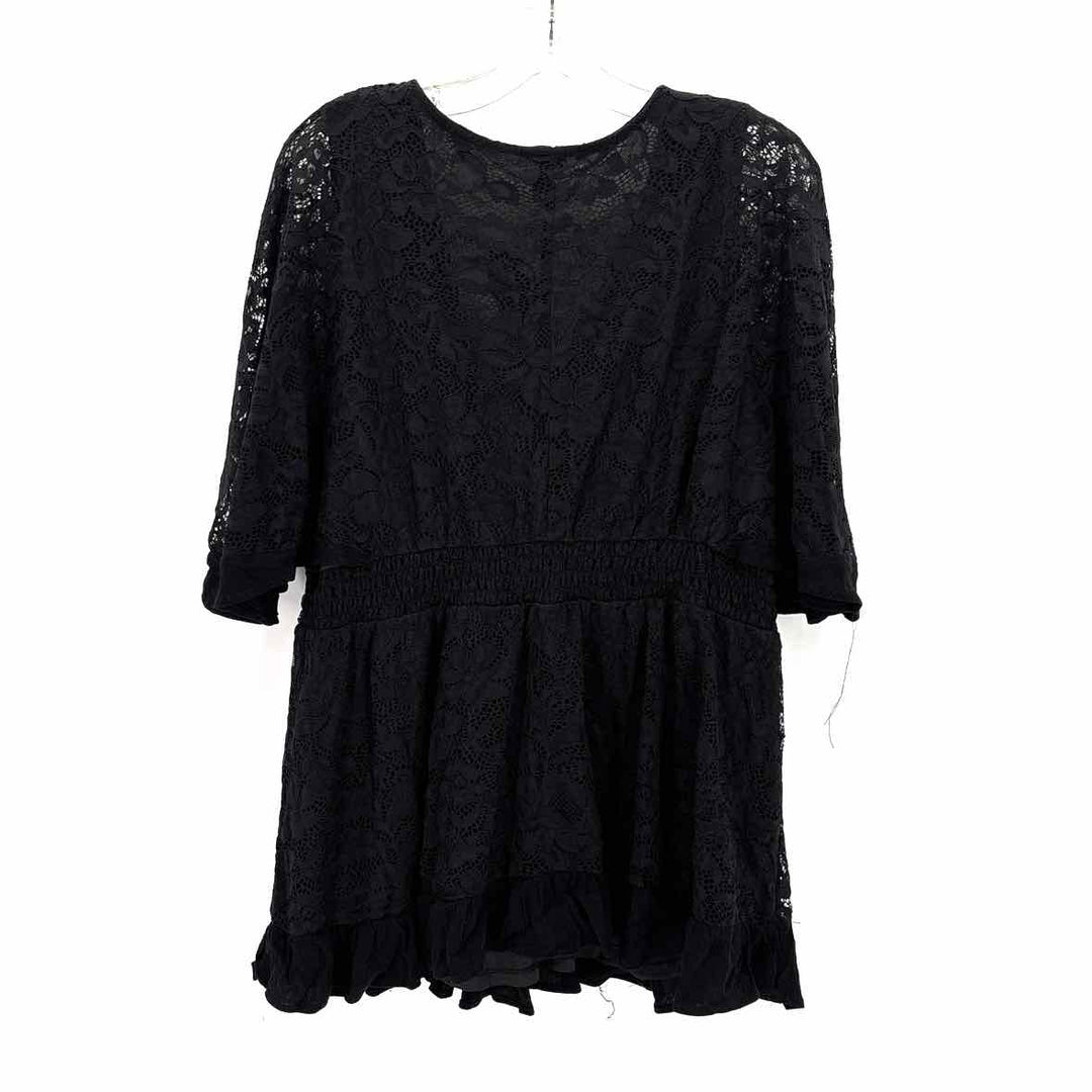 Size 2X Torrid Black Lace Shirt