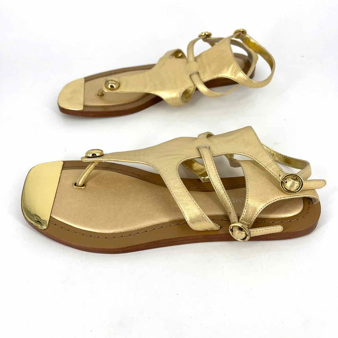 Shoe Size 6 Vince Camuto Gold Leather Sandals