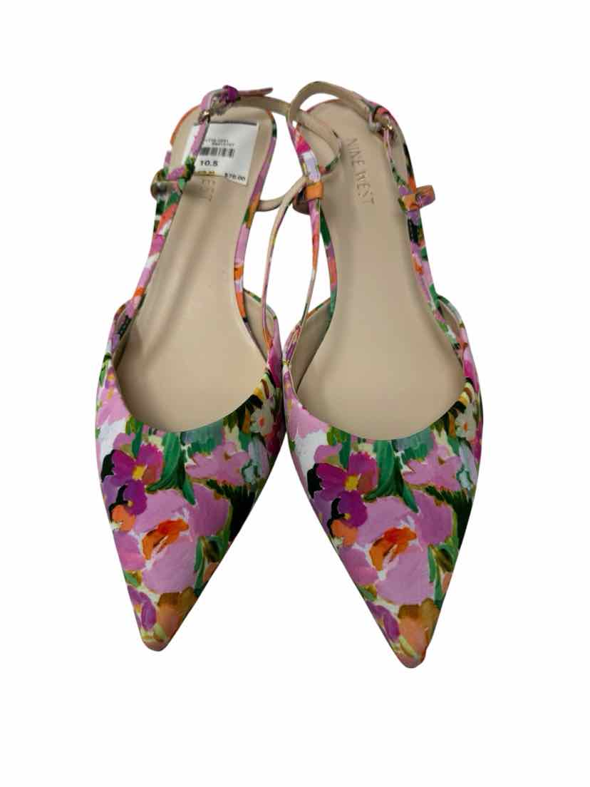 Shoe Size 10.5 Nine West PINK PRINT Pumps