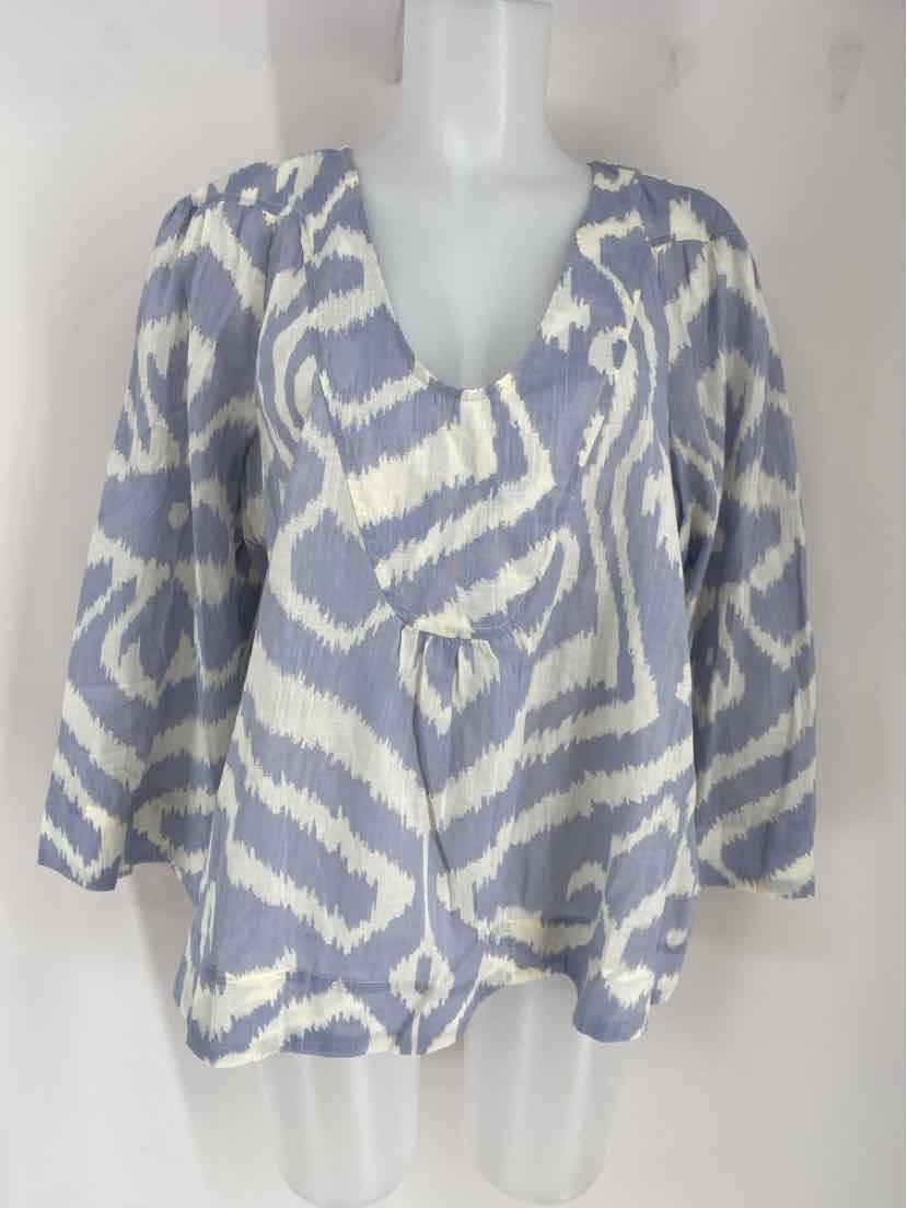 Size L Anthropologie Blue Shirt