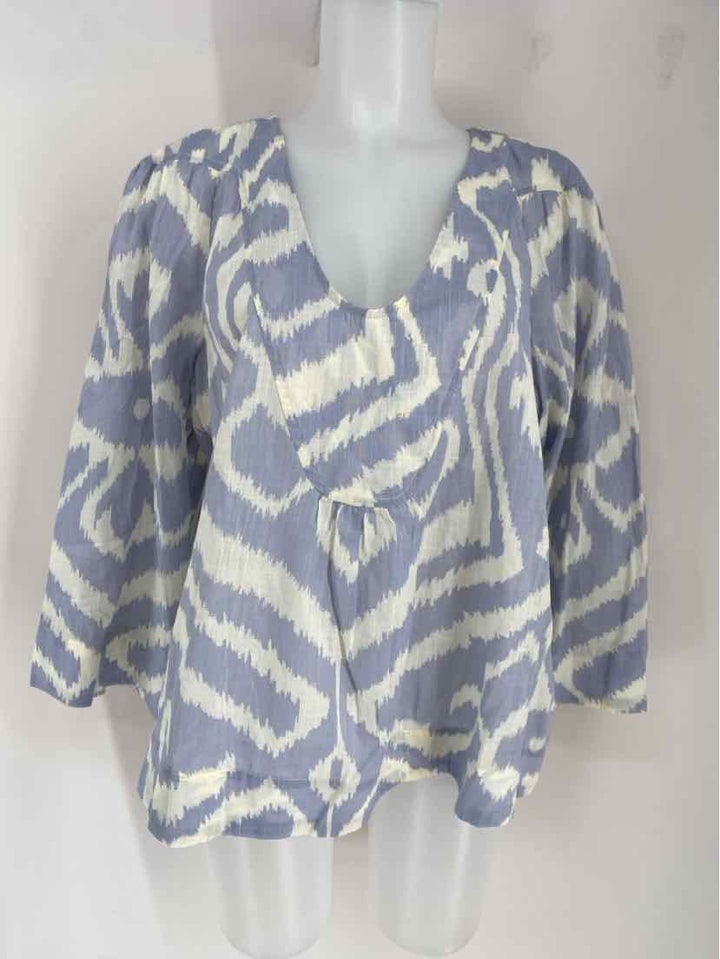 Size L Anthropologie Blue Shirt