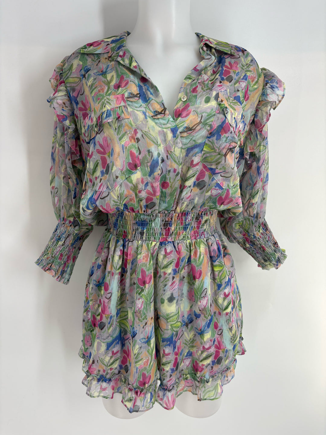 Size S MISA Multi-Color Dress