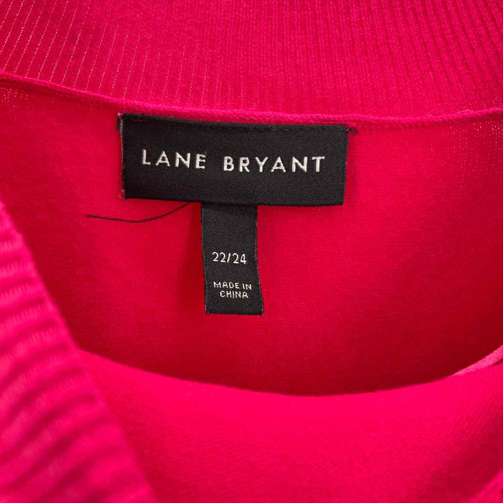 Size 22/24 LANE BRYANT Hot Pink Knit Sweater