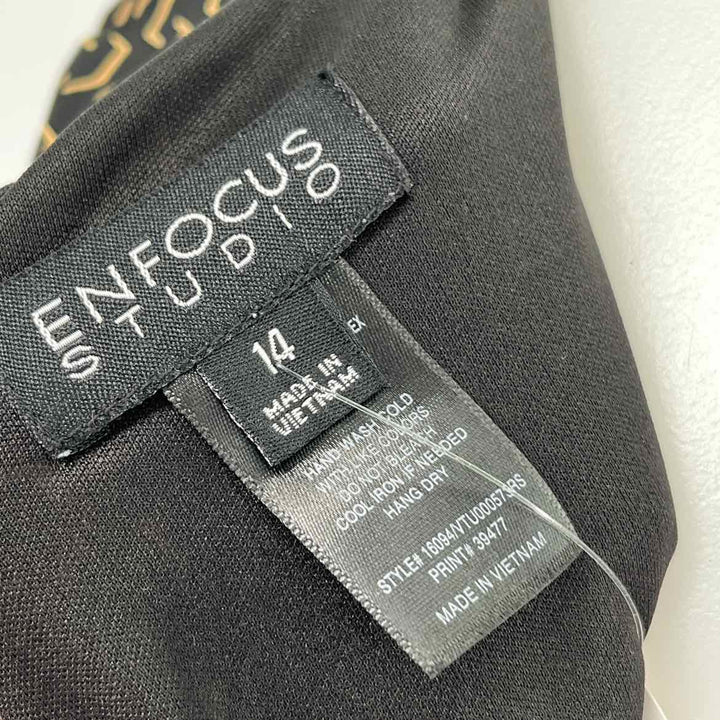 Size 14 ENFOCUS Multi-Color Knit Dress