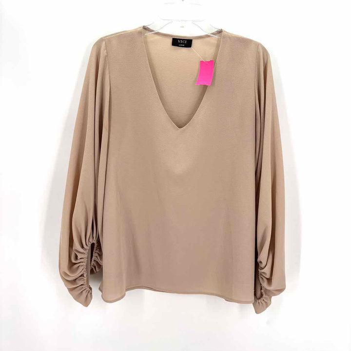 Size L VICI Tan Shirt