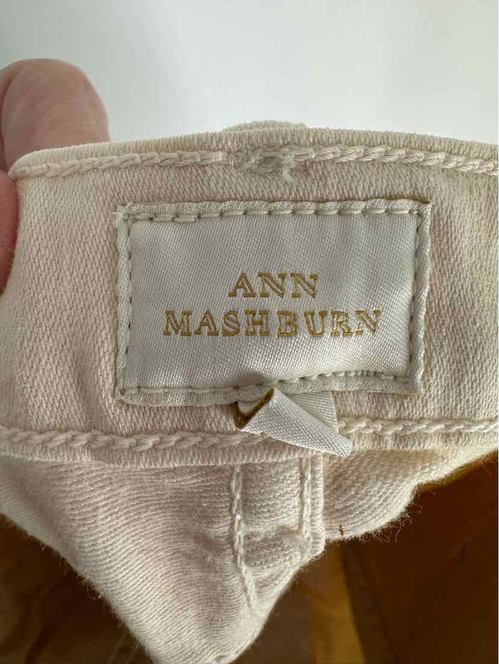 Size 29 ANN MASHBURN Cream Pants