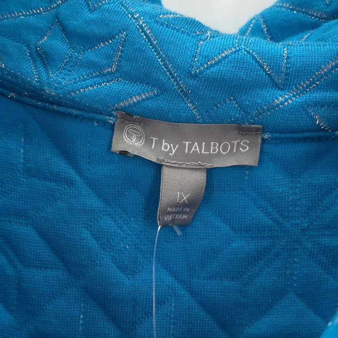 Size 1X Talbots Blue Sweater