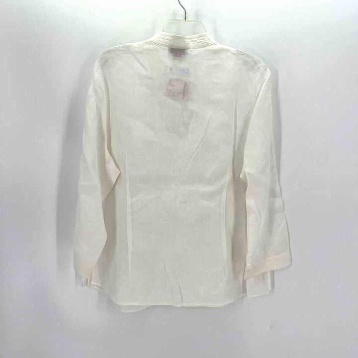 Size XL Talbots White Linen Shirt