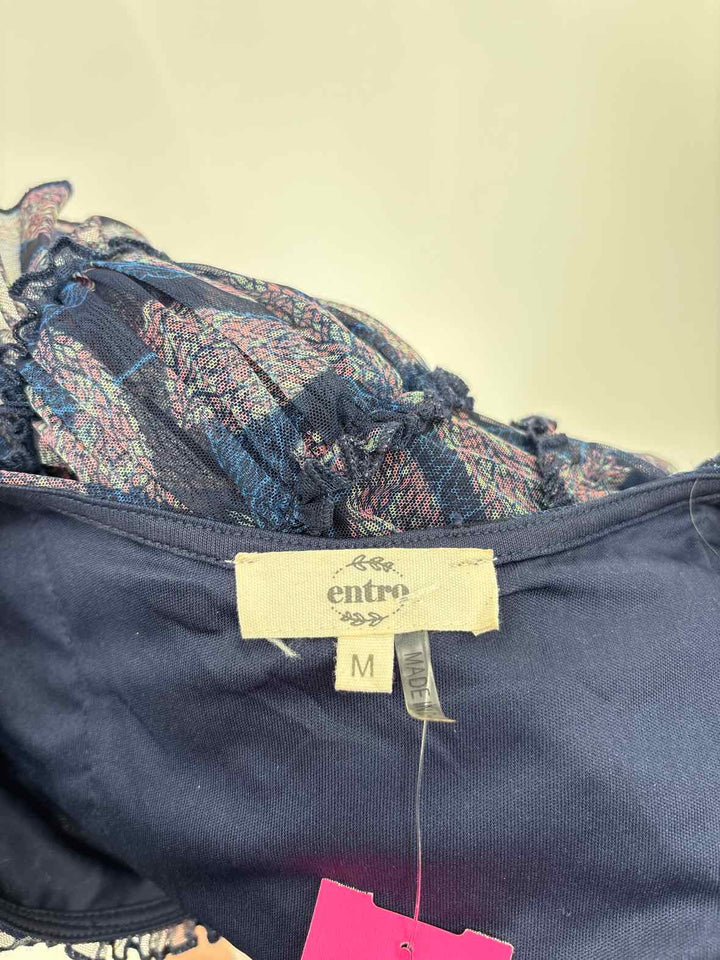 Size M ENTRO Blue Shirt