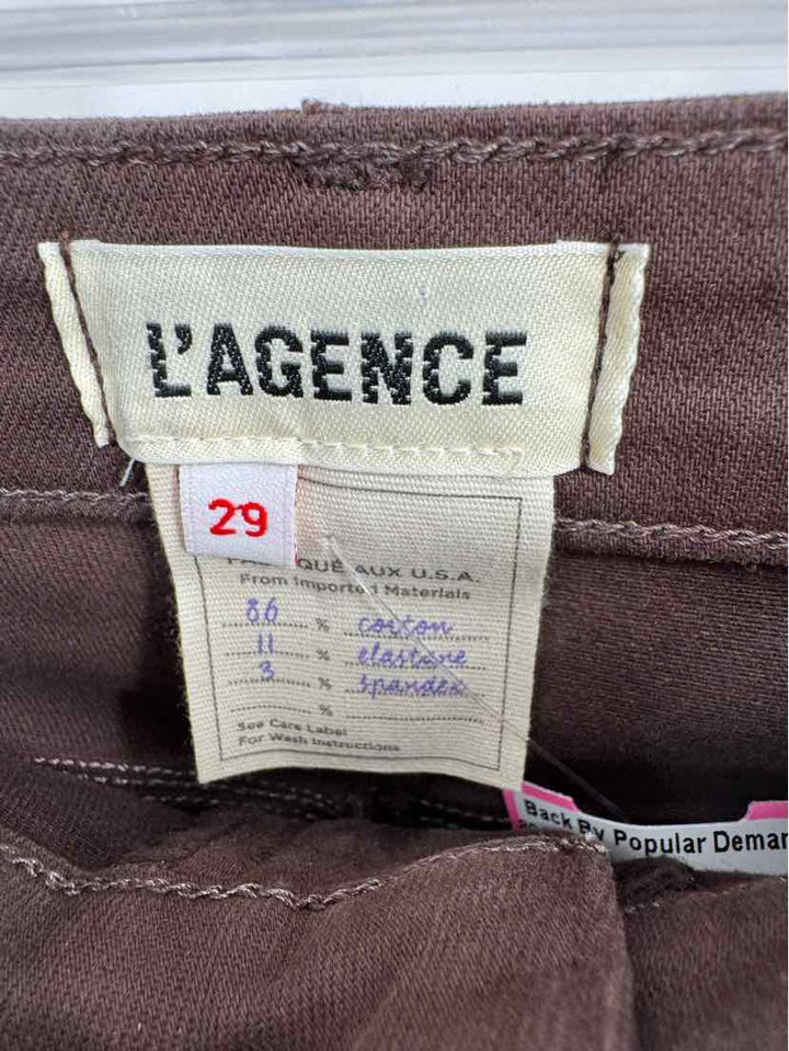 Size 29 L'AGENCE Brown Pants