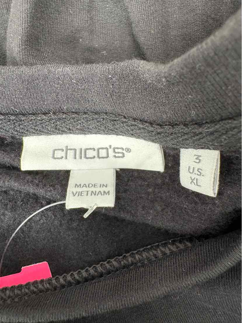 Size XL Chico's Black Shirt