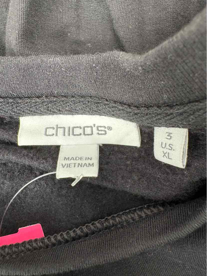 Size XL Chico's Black Shirt