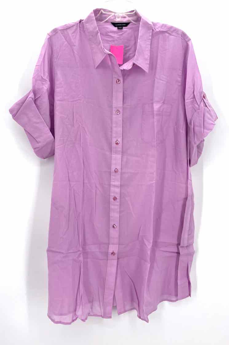 Size 2X LAND END Purple Dress