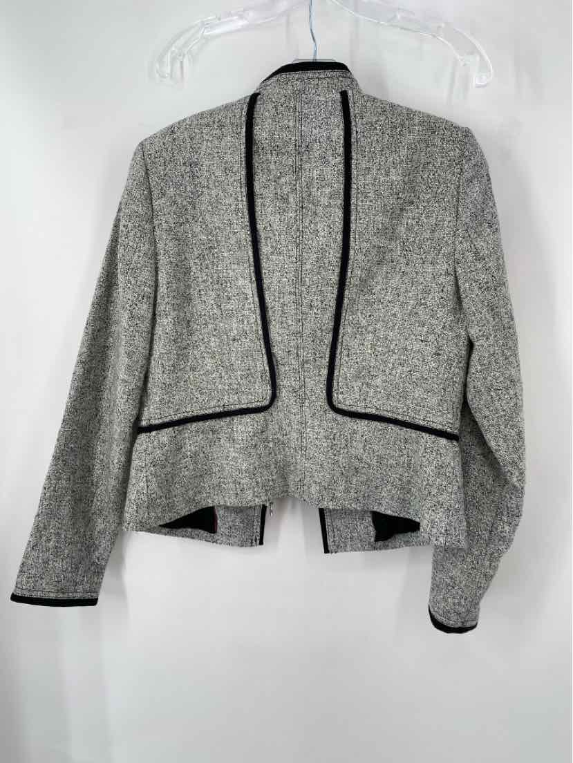 Size 10 White House Black Market Black Print Jacket
