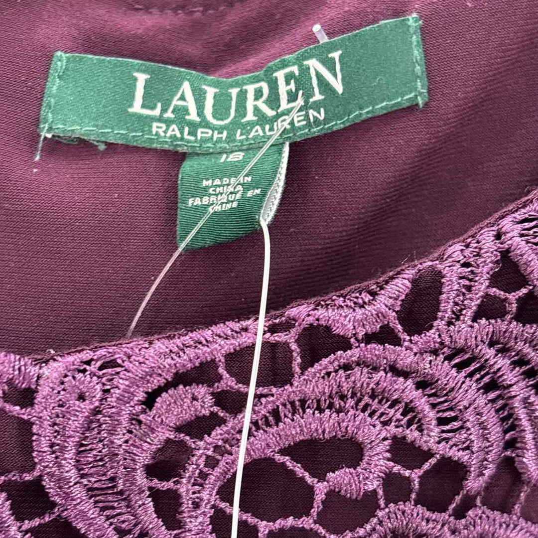 Size 18 RALPH LAUREN Purple Lace Dress
