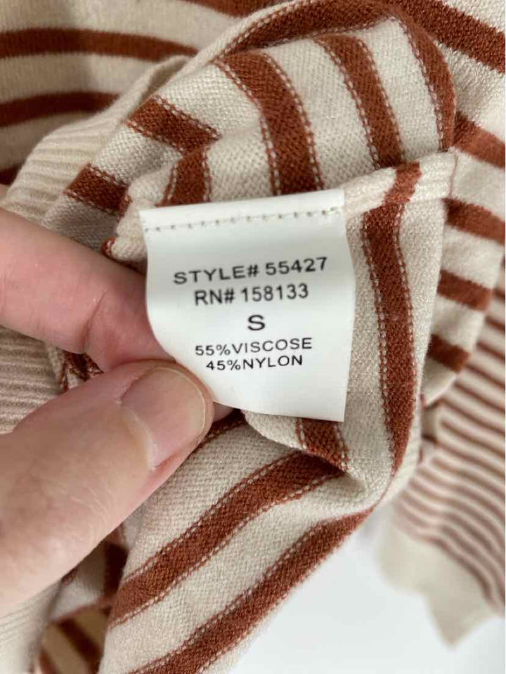 Size S Brown Print Sweater