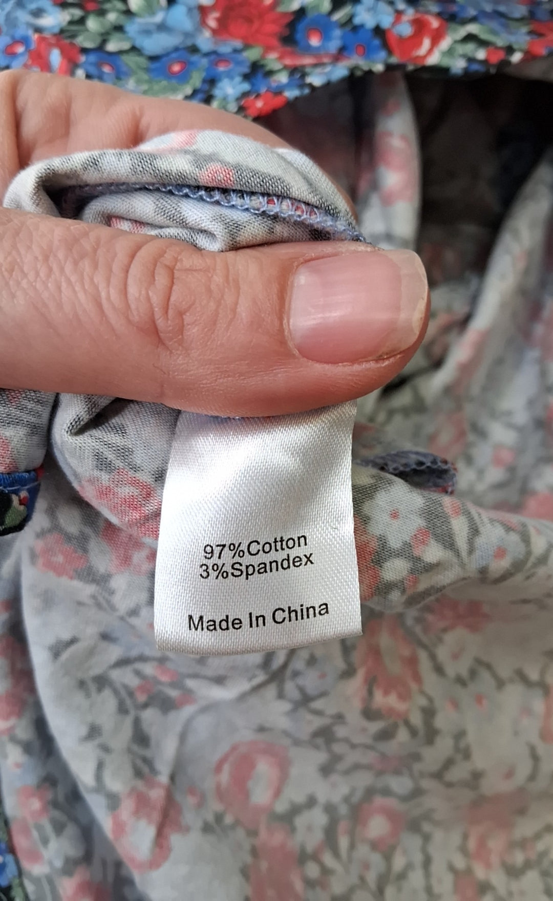 Size S TUCKERNUCK Blue Print Dress