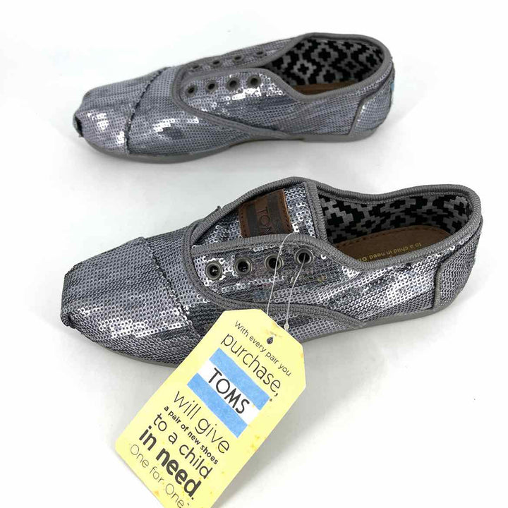 Shoe Size 5 Toms Pewter Sneakers