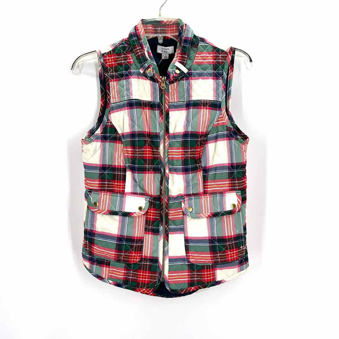 Size S CROWN & IVY Multi-Color Vest