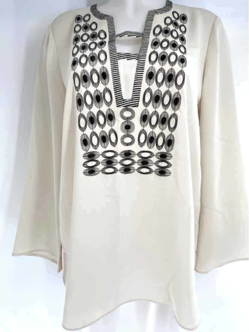Size M NIC + ZOE Tan Knit Shirt