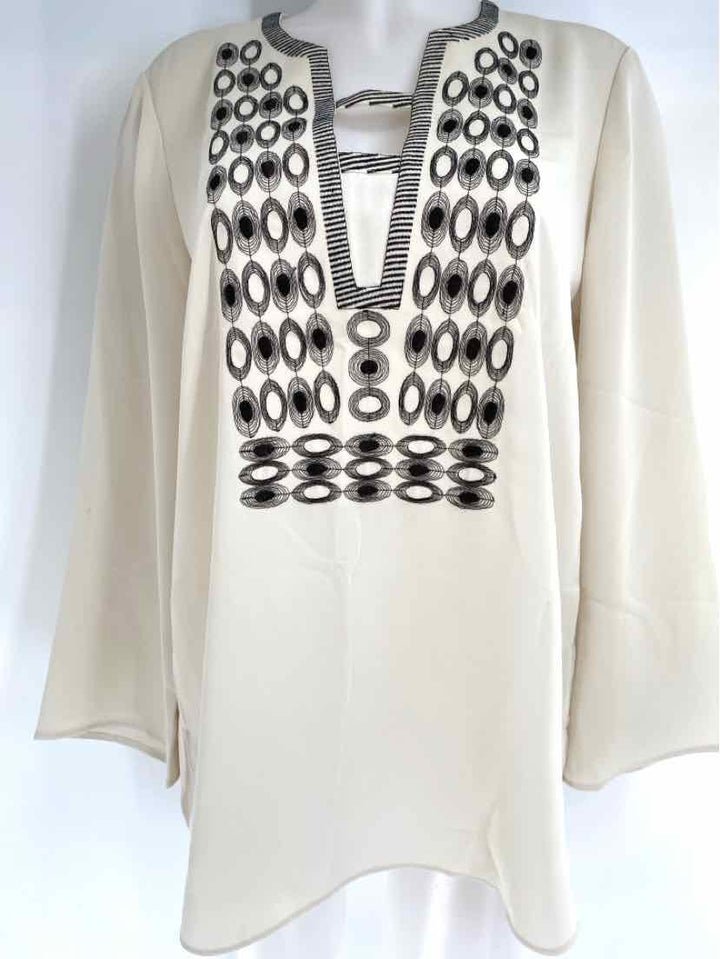 Size M NIC + ZOE Tan Knit Shirt