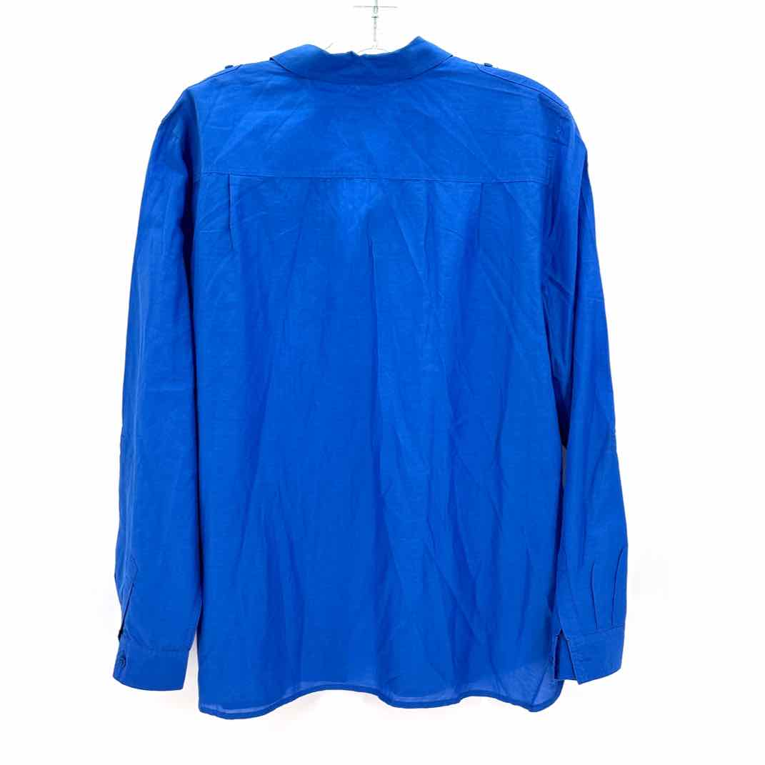 Size 3 Chico's Royal Blue Cotton Shirt