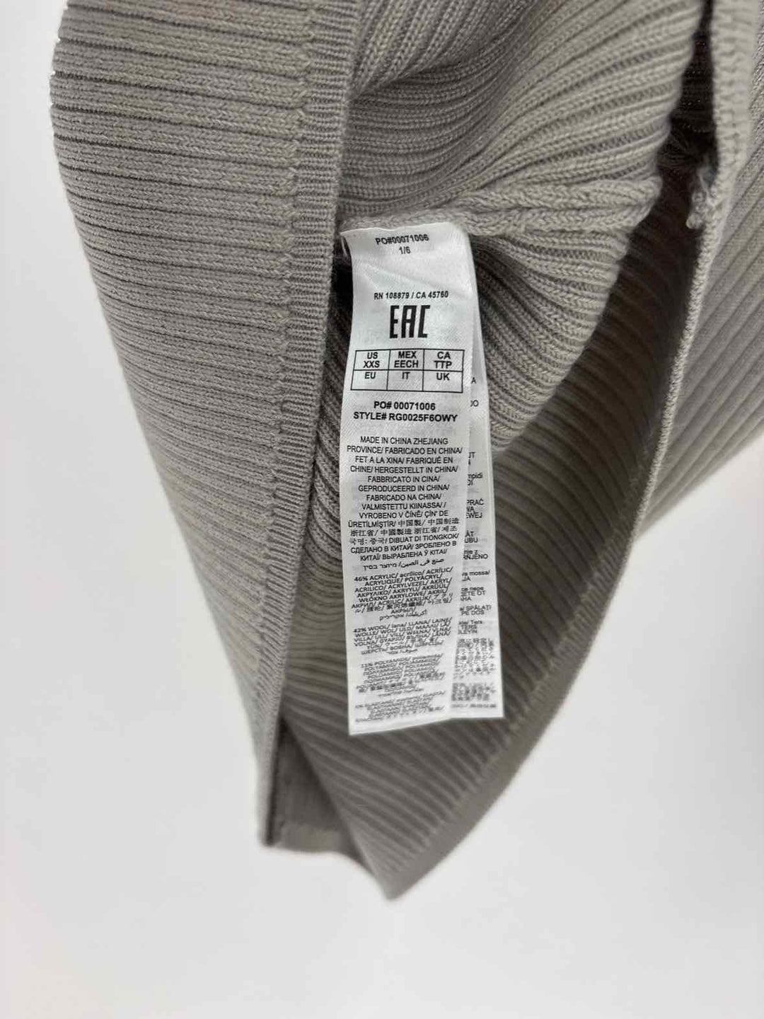Size XXS RAG & BONE Gray Shirt