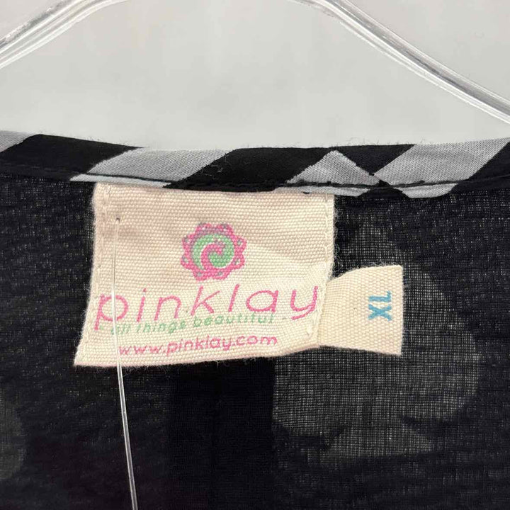 Size XL Black Print Dress