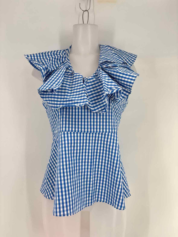 Size M Blue Print Dress