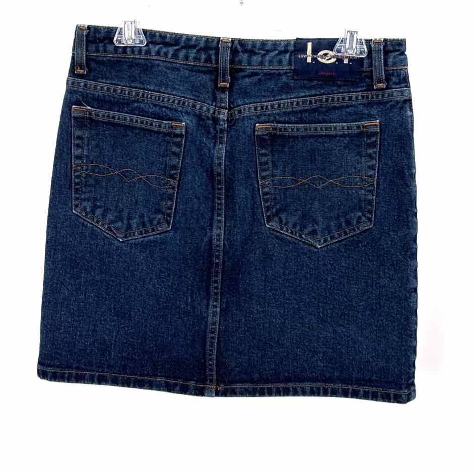 Size 9 Blue Denim Skirt Suit