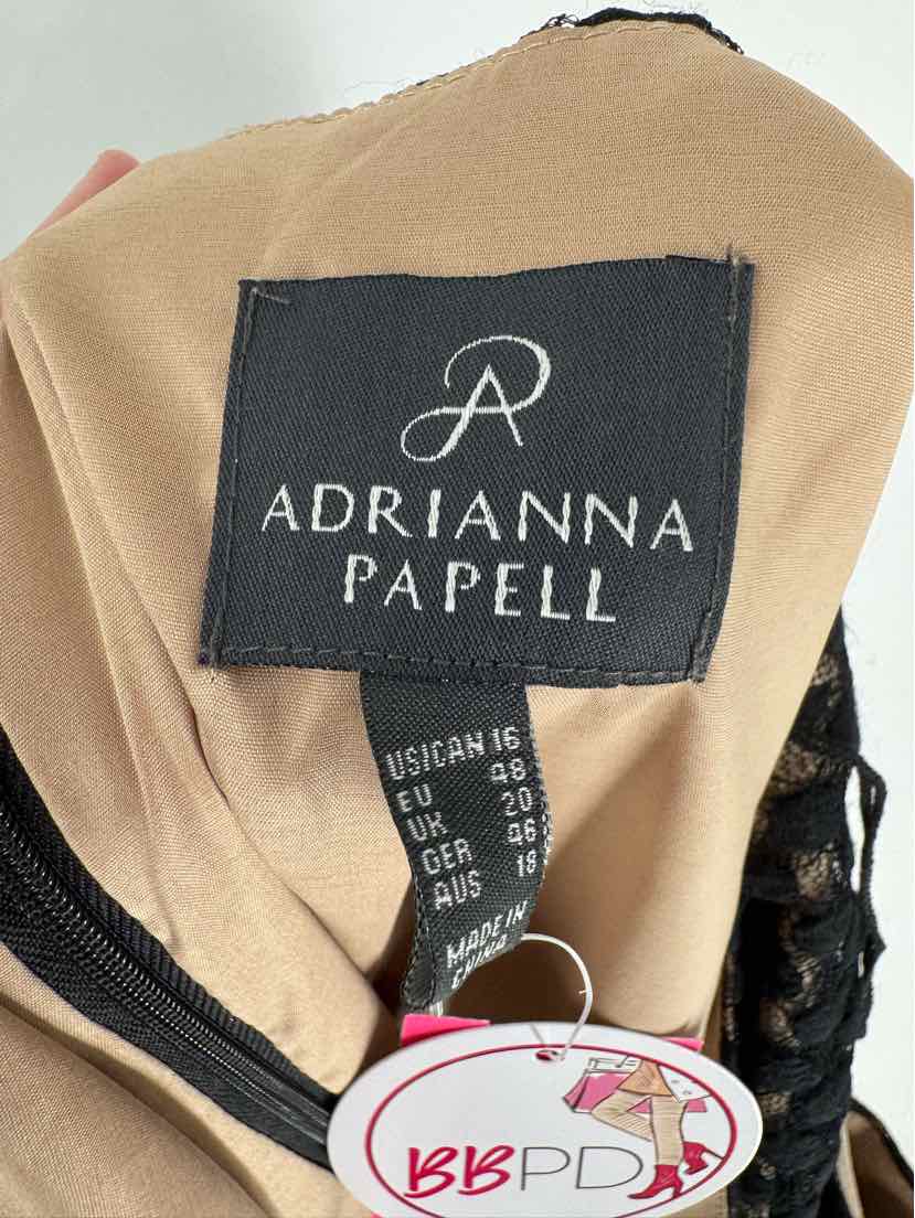 Size 16 Adrianna Papell Black Dress