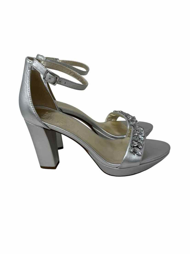 Shoe Size 7.5 Naturalizer Silver Heels