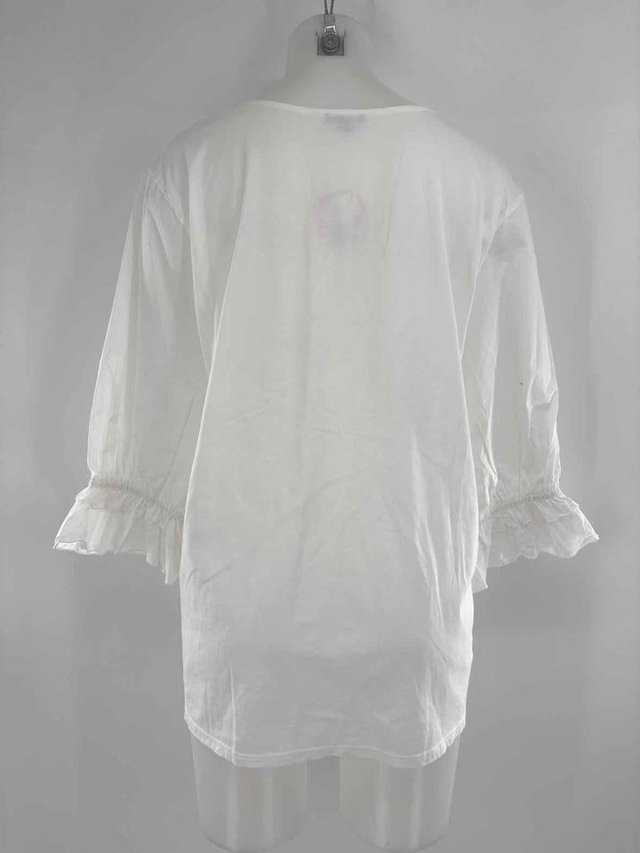 Size XL Ann Taylor White Cotton Shirt