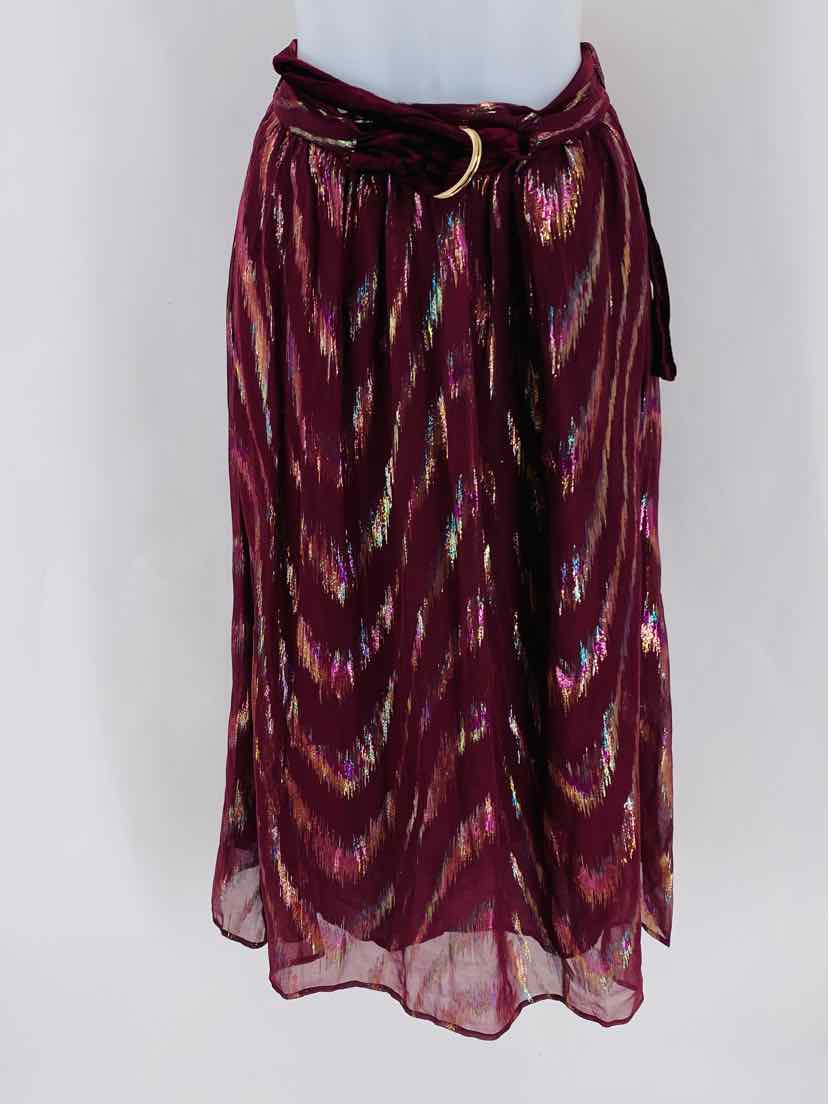 Size S Burgundy Skirt