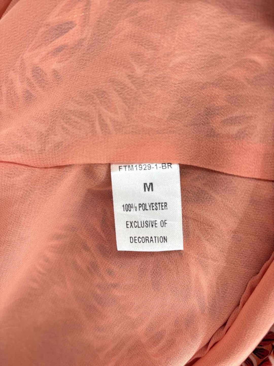 Size M THML ORANGE PRINT Dress