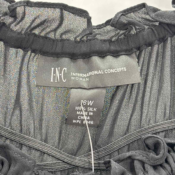 Size 16 INC Black Shirt